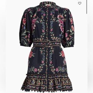 NEW FARM rio Belle Garden Print Mini Dress Size Small